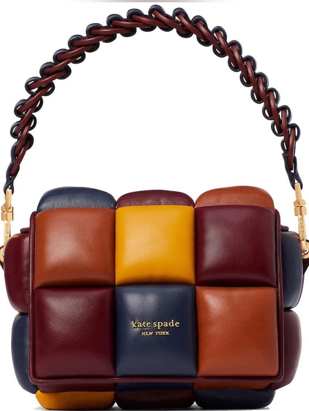 LIKE NEW KATE SPADE BOXXY RUBIX LEATHER BAG - DARK MERLOT